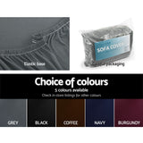 Sofa Accessories: Artiss Sofa Cover Couch Covers 3 Seater Stretch Grey