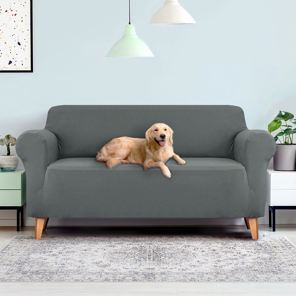Sofa Accessories: Artiss Sofa Cover Couch Covers 3 Seater Stretch Grey