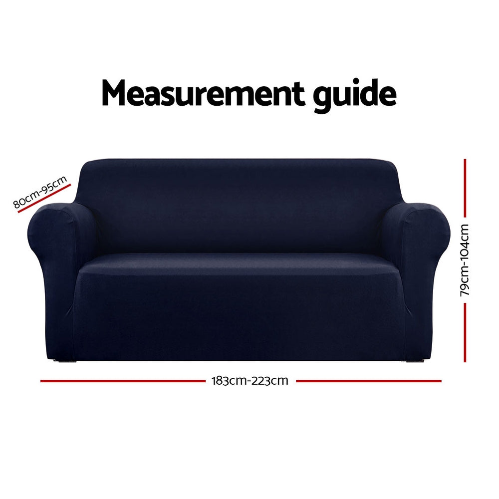 Sofa Accessories: Artiss Sofa Cover Couch Covers 3 Seater Stretch Navy