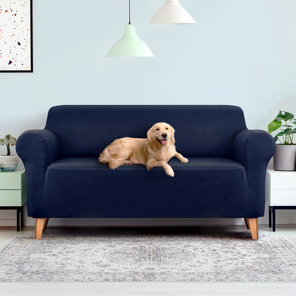 Sofa Accessories: Artiss Sofa Cover Couch Covers 3 Seater Stretch Navy