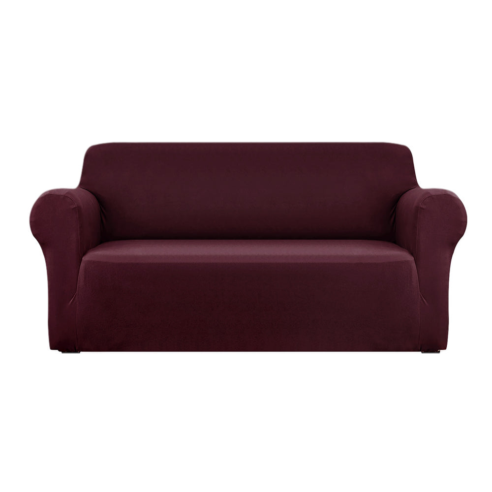 Sofa Accessories: Artiss Sofa Cover Couch Covers 3 Seater Stretch Burgundy