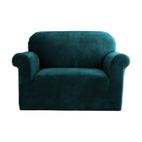 Sofa Accessories: Artiss Sofa Cover Couch Covers 1 Seater Velvet Agate Green