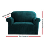 Sofa Accessories: Artiss Sofa Cover Couch Covers 1 Seater Velvet Agate Green