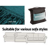 Sofa Accessories: Artiss Sofa Cover Couch Covers 1 Seater Velvet Agate Green