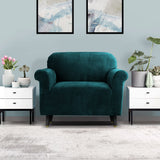 Sofa Accessories: Artiss Sofa Cover Couch Covers 1 Seater Velvet Agate Green