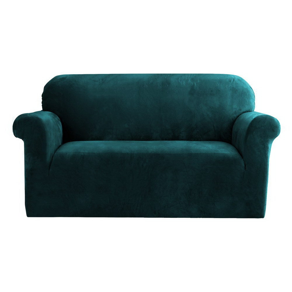 Sofa Accessories: Artiss Sofa Cover Couch Covers 2 Seater Velvet Agate Green