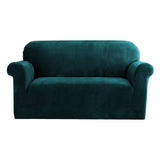 Sofa Accessories: Artiss Sofa Cover Couch Covers 2 Seater Velvet Agate Green