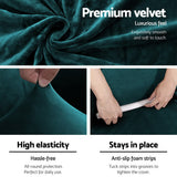 Sofa Accessories: Artiss Sofa Cover Couch Covers 2 Seater Velvet Agate Green
