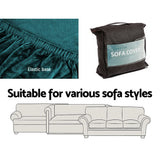 Sofa Accessories: Artiss Sofa Cover Couch Covers 2 Seater Velvet Agate Green