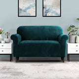 Sofa Accessories: Artiss Sofa Cover Couch Covers 2 Seater Velvet Agate Green