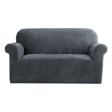Sofa Accessories: Artiss Sofa Cover Couch Covers 2 Seater Velvet Grey