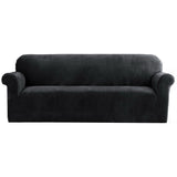 Sofa Accessories: Artiss Sofa Cover Couch Covers 4 Seater Velvet Black