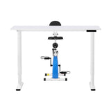 Artiss Under Desk Folding X-Bike with 120cm Automatic Standing Desk Magnetic Resistance White