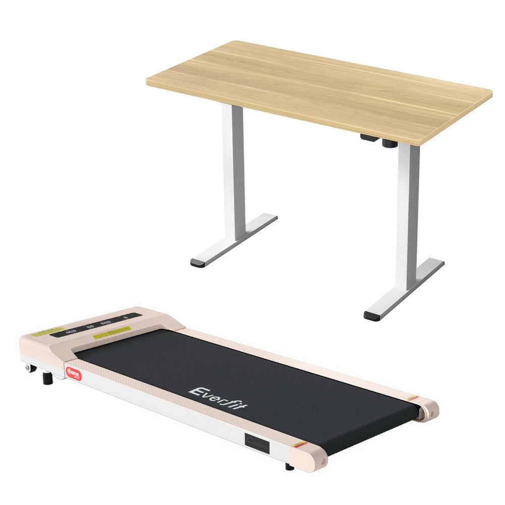 Desks: Artiss Electric Treadmill with 140cm Automatic Standing Desk Walking Pad 360mm