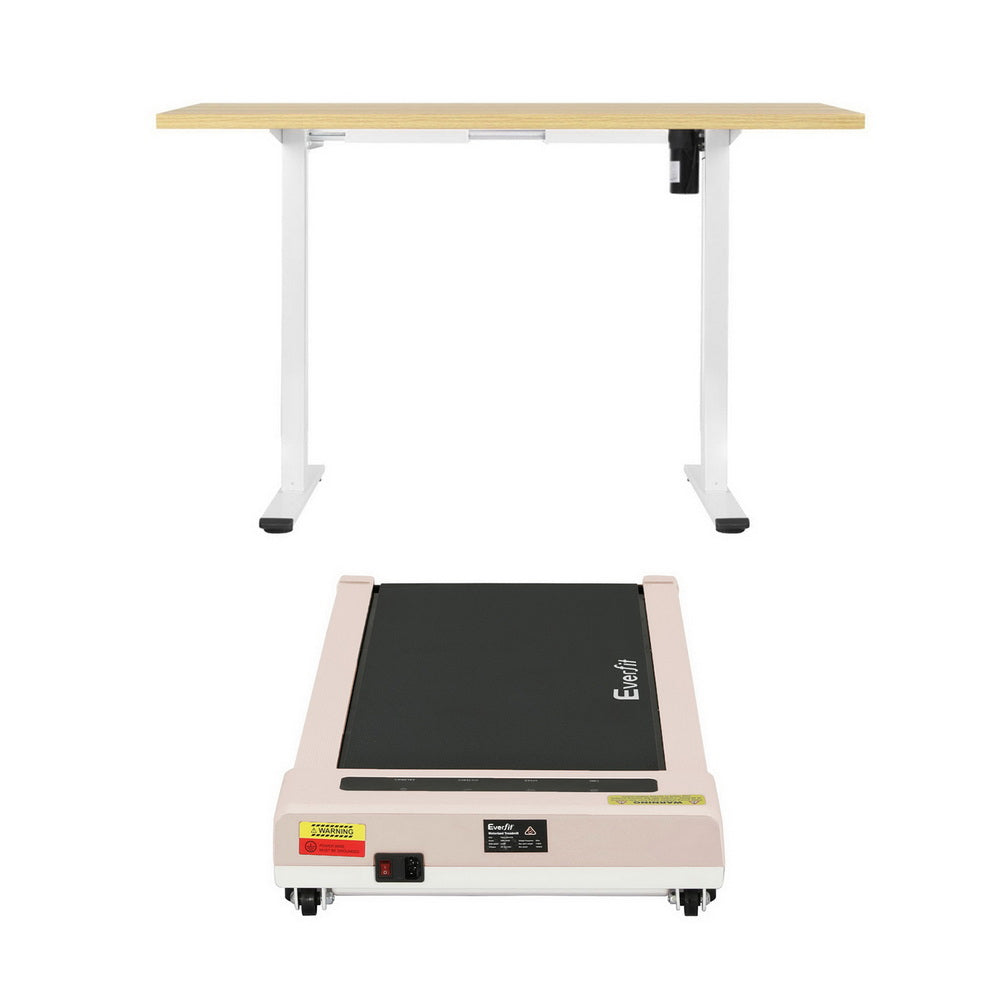 Desks: Artiss Electric Treadmill with 140cm Automatic Standing Desk Walking Pad 360mm