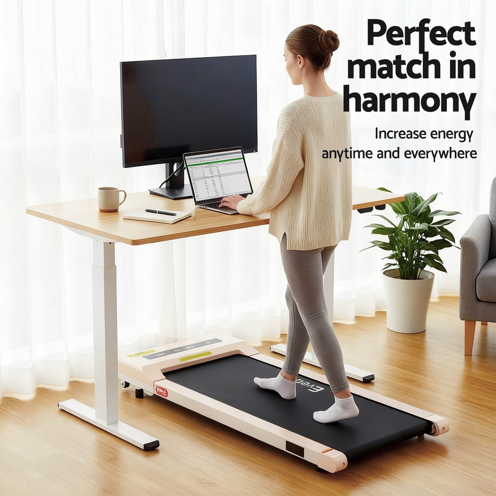 Desks: Artiss Electric Treadmill with 140cm Automatic Standing Desk Walking Pad 360mm