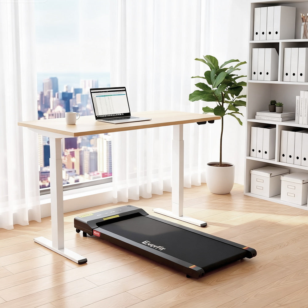 Desks: Artiss Electric Treadmill with 140cm Automatic Standing Desk Walking Pad 400mm