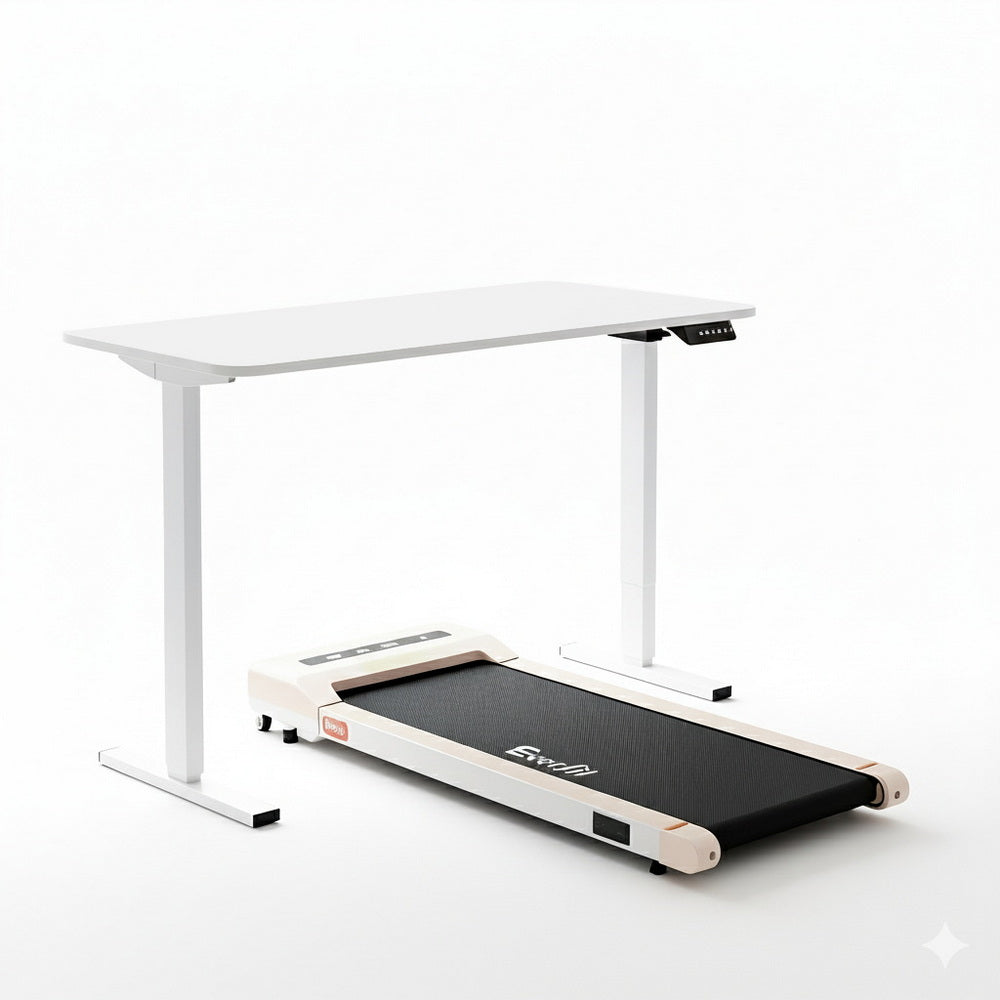 Desks: Artiss Electric Treadmill with 140cm Automatic Standing Desk Walking Pad 360mm