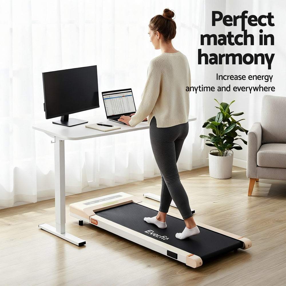 Desks: Artiss Electric Treadmill with 140cm Automatic Standing Desk Walking Pad 360mm
