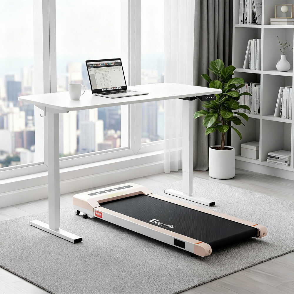 Desks: Artiss Electric Treadmill with 140cm Automatic Standing Desk Walking Pad 360mm