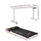 Desks: Artiss Electric Treadmill with 140cm Automatic Standing Desk Walking Pad 400mm