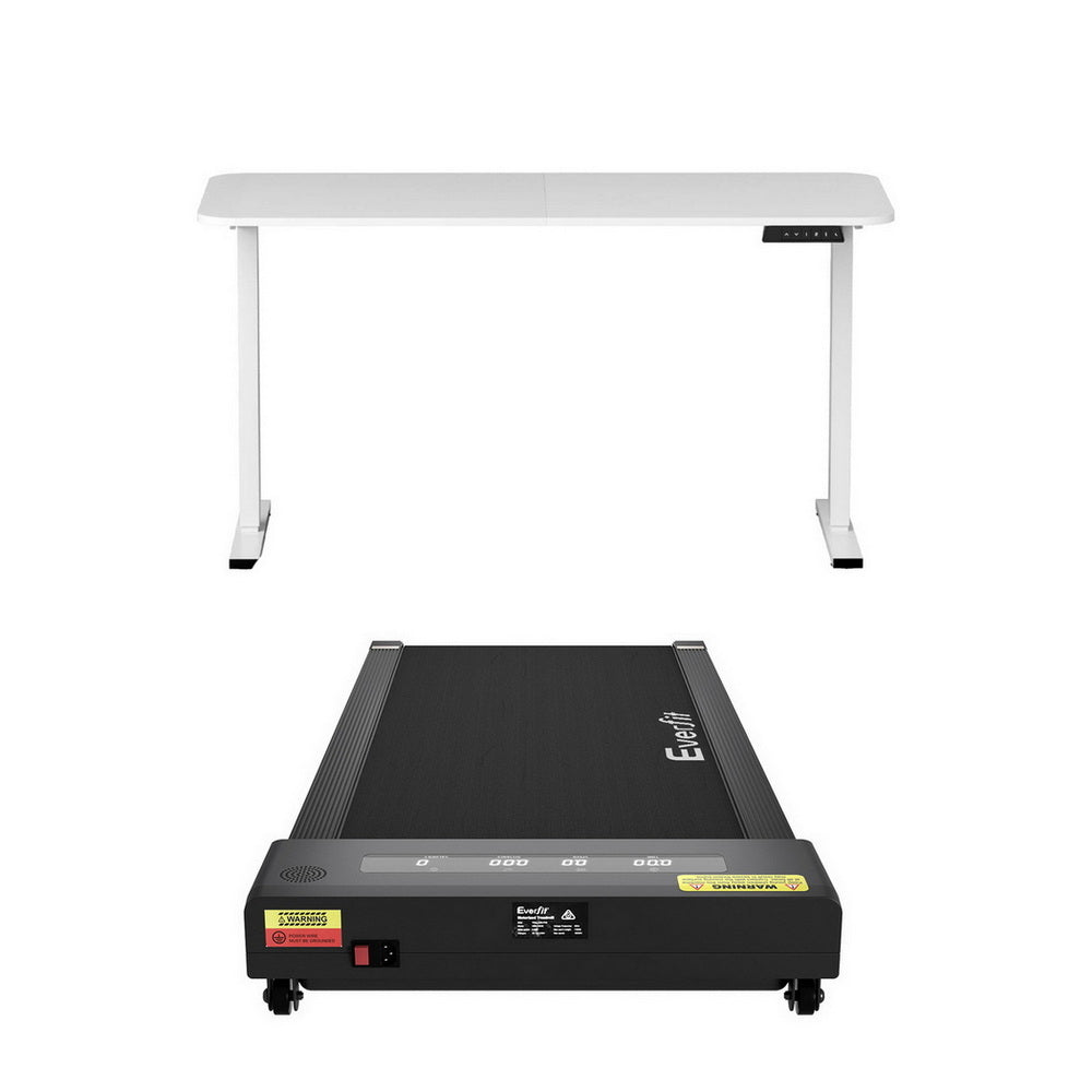 Desks: Artiss Electric Treadmill with 140cm Automatic Standing Desk Walking Pad 400mm