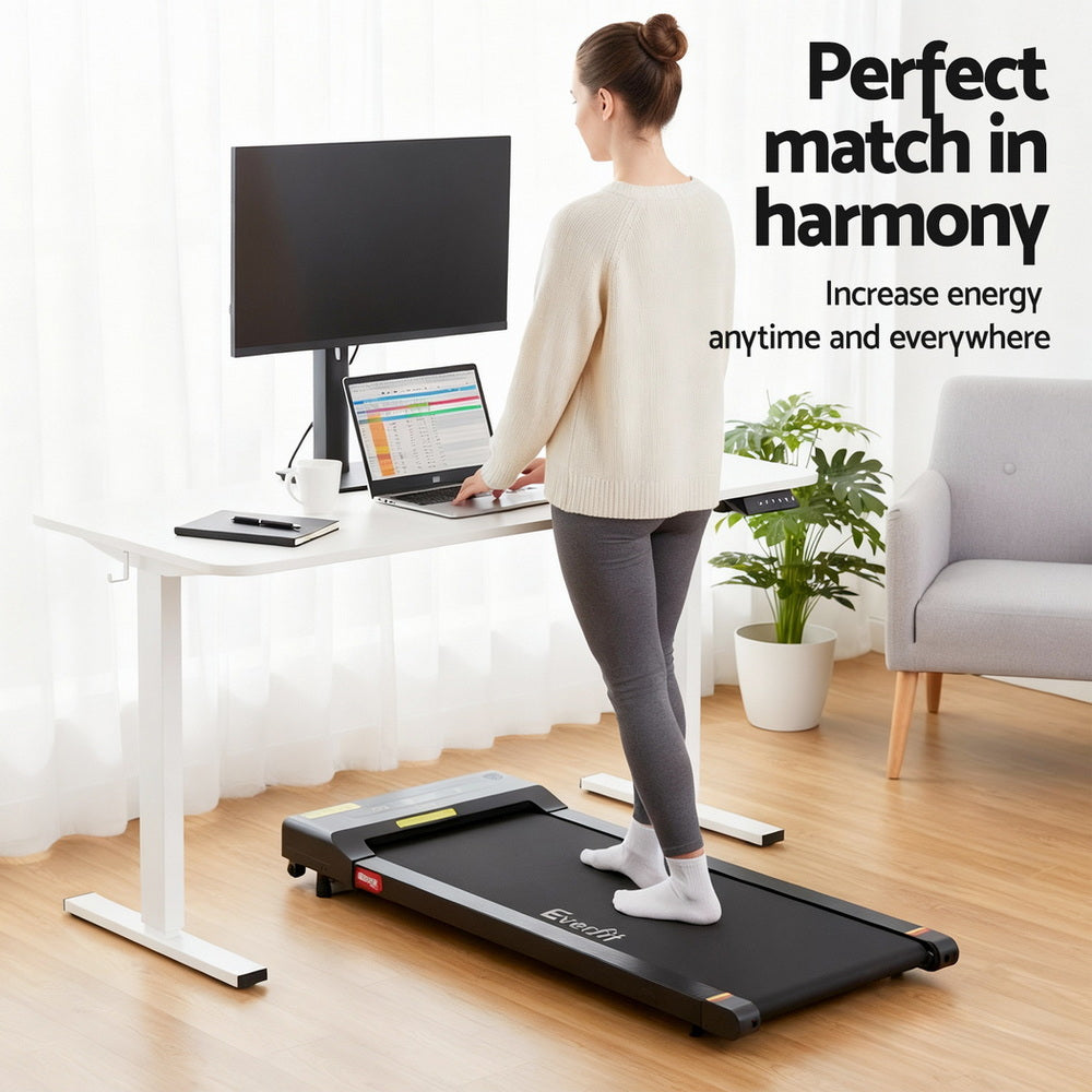 Desks: Artiss Electric Treadmill with 140cm Automatic Standing Desk Walking Pad 400mm