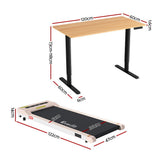 Desks: Artiss Electric Treadmill with 120cm Automatic Standing Desk Walking Pad 360mm