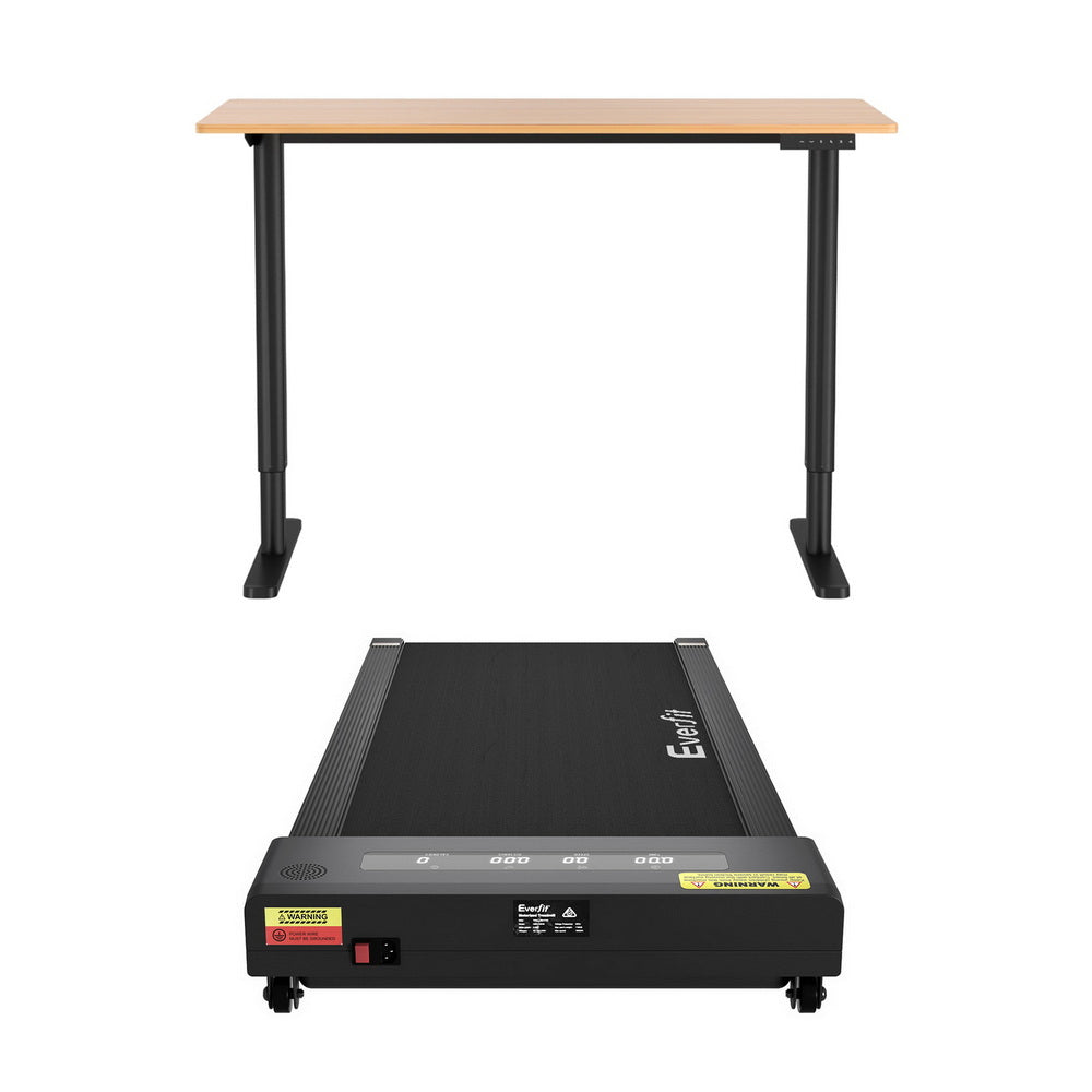 Desks: Artiss Electric Treadmill with 120cm Automatic Standing Desk Walking Pad 400mm
