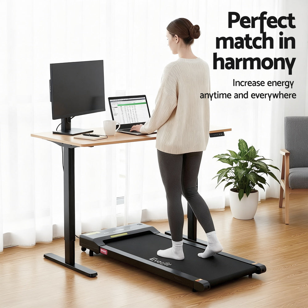 Desks: Artiss Electric Treadmill with 120cm Automatic Standing Desk Walking Pad 400mm