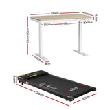 Desks: Artiss Electric Treadmill with 120cm Automatic Standing Desk Walking Pad 400mm