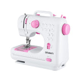Arts & Crafts: Devanti 12 Stitches Mini Sewing Machine for Beginners Portable Sewing Machine Kit with LED Lights