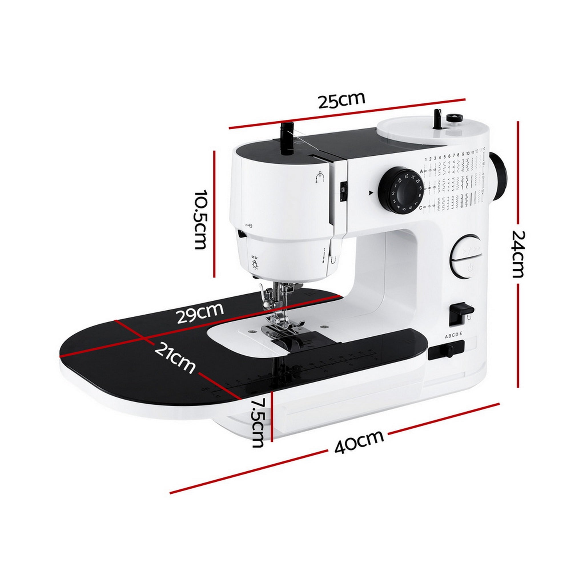 Arts & Crafts: Devanti 39 Stitches Mini Sewing Machine Portable Sewing Machine Kit