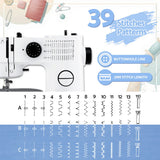 Arts & Crafts: Devanti 39 Stitches Mini Sewing Machine Portable Sewing Machine Kit