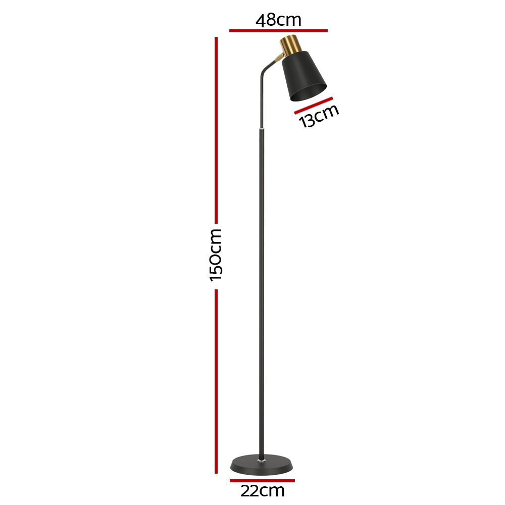 Floor Lamps: Artiss Floor Lamp LED Light Stand Modern Home Living Room Office Reading Black