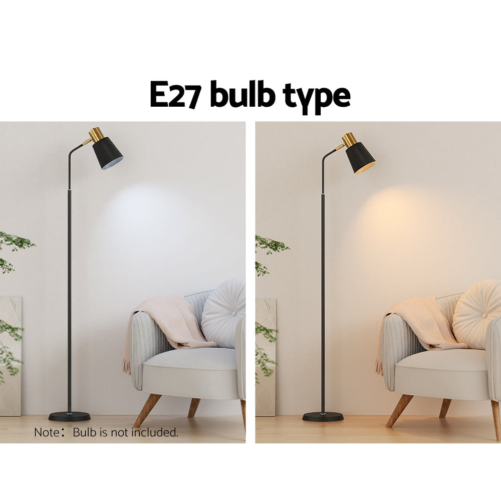 Floor Lamps: Artiss Floor Lamp LED Light Stand Modern Home Living Room Office Reading Black