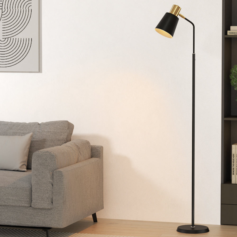 Floor Lamps: Artiss Floor Lamp LED Light Stand Modern Home Living Room Office Reading Black