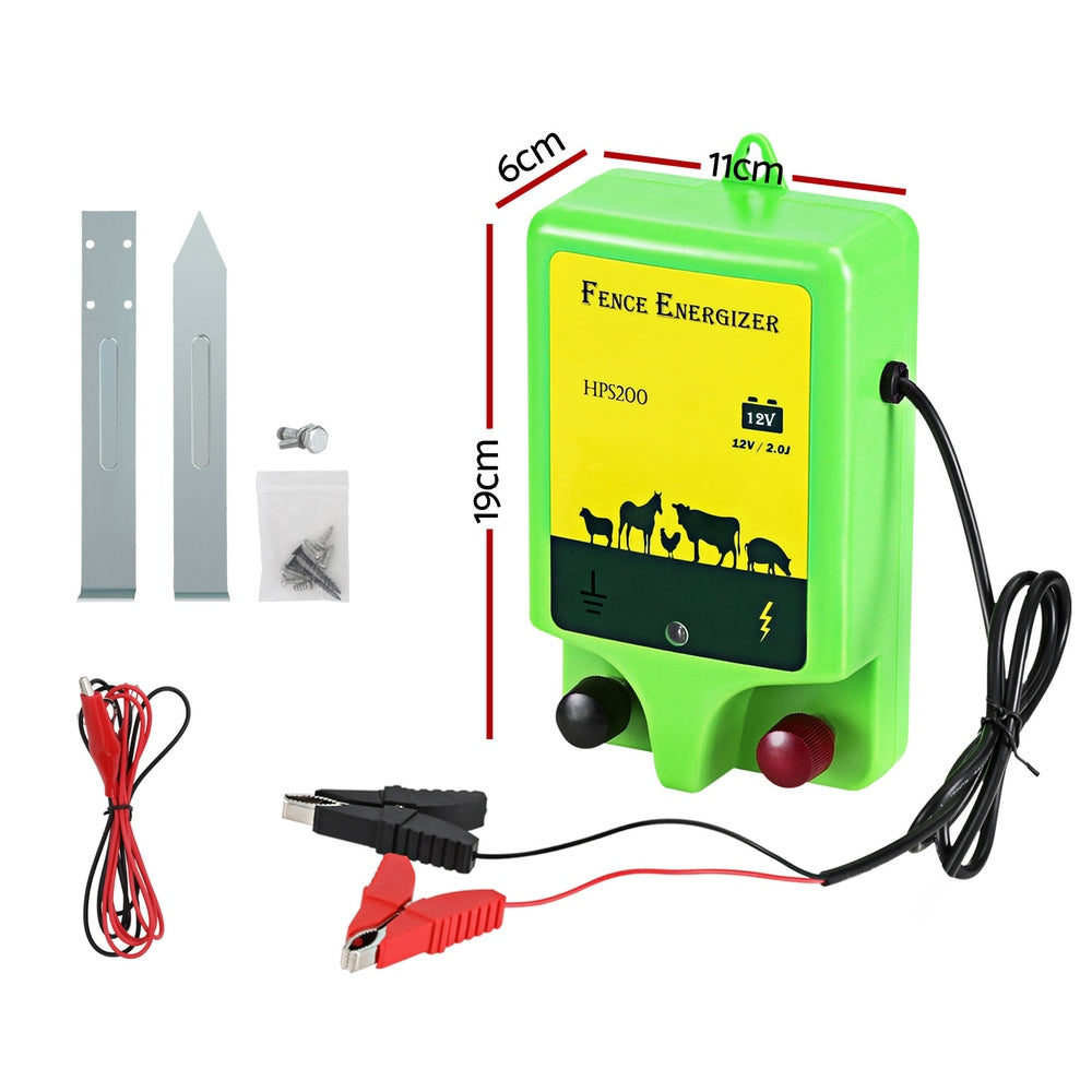 Fencing: Giantz 18km Electric Fence Energiser 1.56J