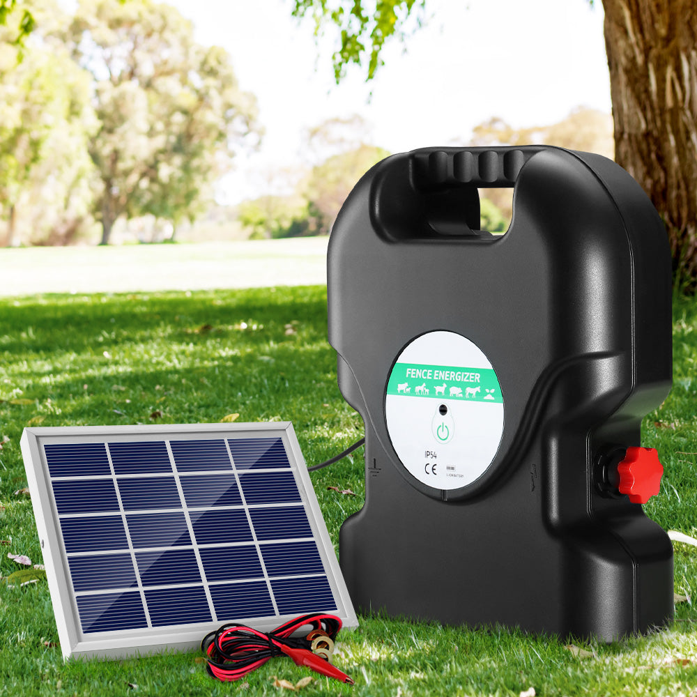 Fencing: Giantz Fence Energiser 20KM Solar Powered 1.2J Electric