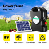 Fencing: Giantz Fence Energiser 20KM Solar Powered 1.2J Electric
