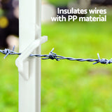 Giantz Electric Fence Posts 20pcs Electric Fence Poly White