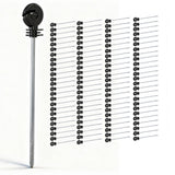 Fence & Gate Accessories: Giantz Electric Fence Ring Insulators 100pcs Stand off Screw in Insulator Black