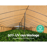 Umbrellas & Sunshades: Instahut 50% Shade Cloth 1.83x20m Shadecloth Sail Heavy Duty Beige