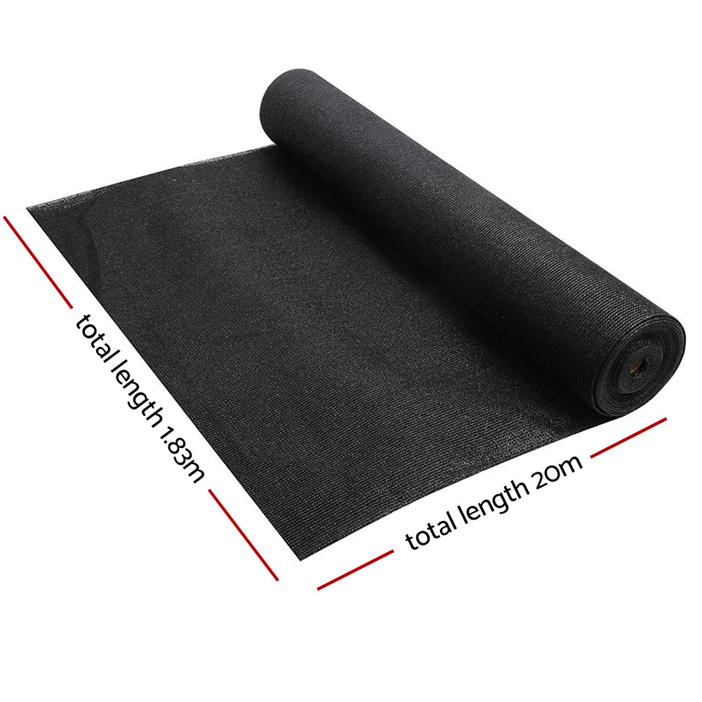 Umbrellas & Sunshades: Instahut 50% Shade Cloth 1.83x20m Shade Cloth Sail Heavy Duty Shadecloth Garden Mesh Roll BK