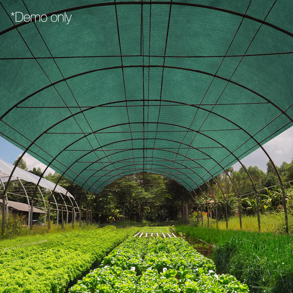Umbrellas & Sunshades: Instahut 50% Shade Cloth 1.83x30m Shadecloth Sail Heavy Duty Green