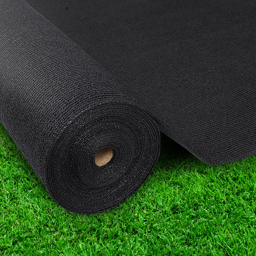 Umbrellas & Sunshades: Instahut 50% Shade Cloth 1.83x50m Shadecloth Sail Heavy Duty Black