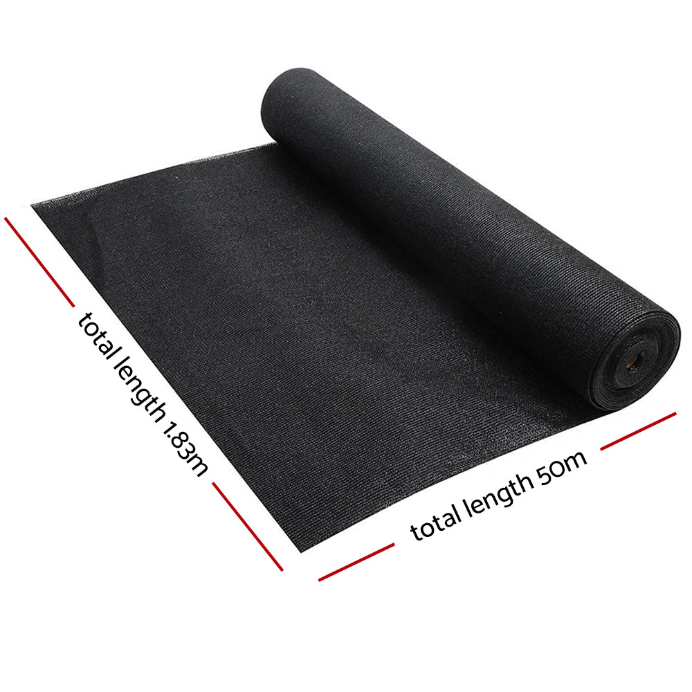 Umbrellas & Sunshades: Instahut 70% Shade Cloth 1.83x50m Shade Cloth Sail Heavy Duty Shadecloth Garden Mesh Roll BK