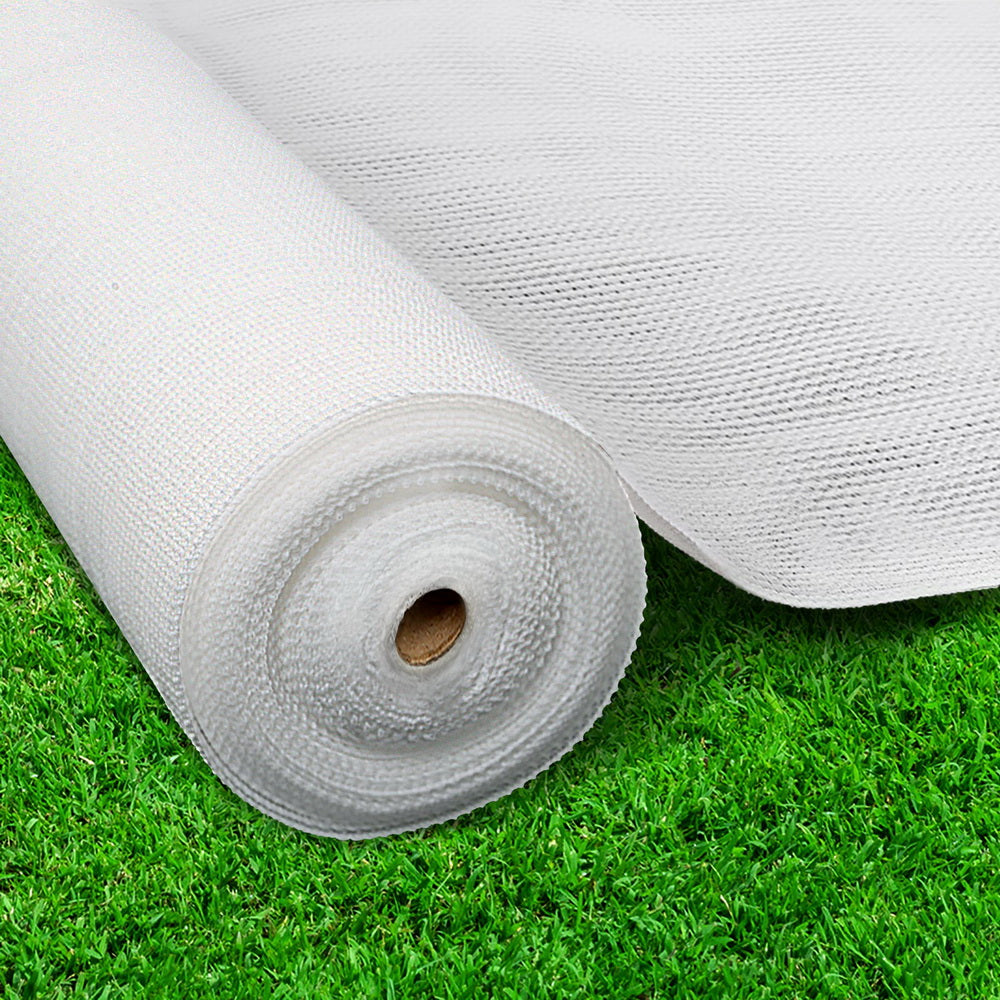 Umbrellas & Sunshades: Instahut 50% Shade Cloth 3.66x10m Shadecloth Wide Heavy Duty White