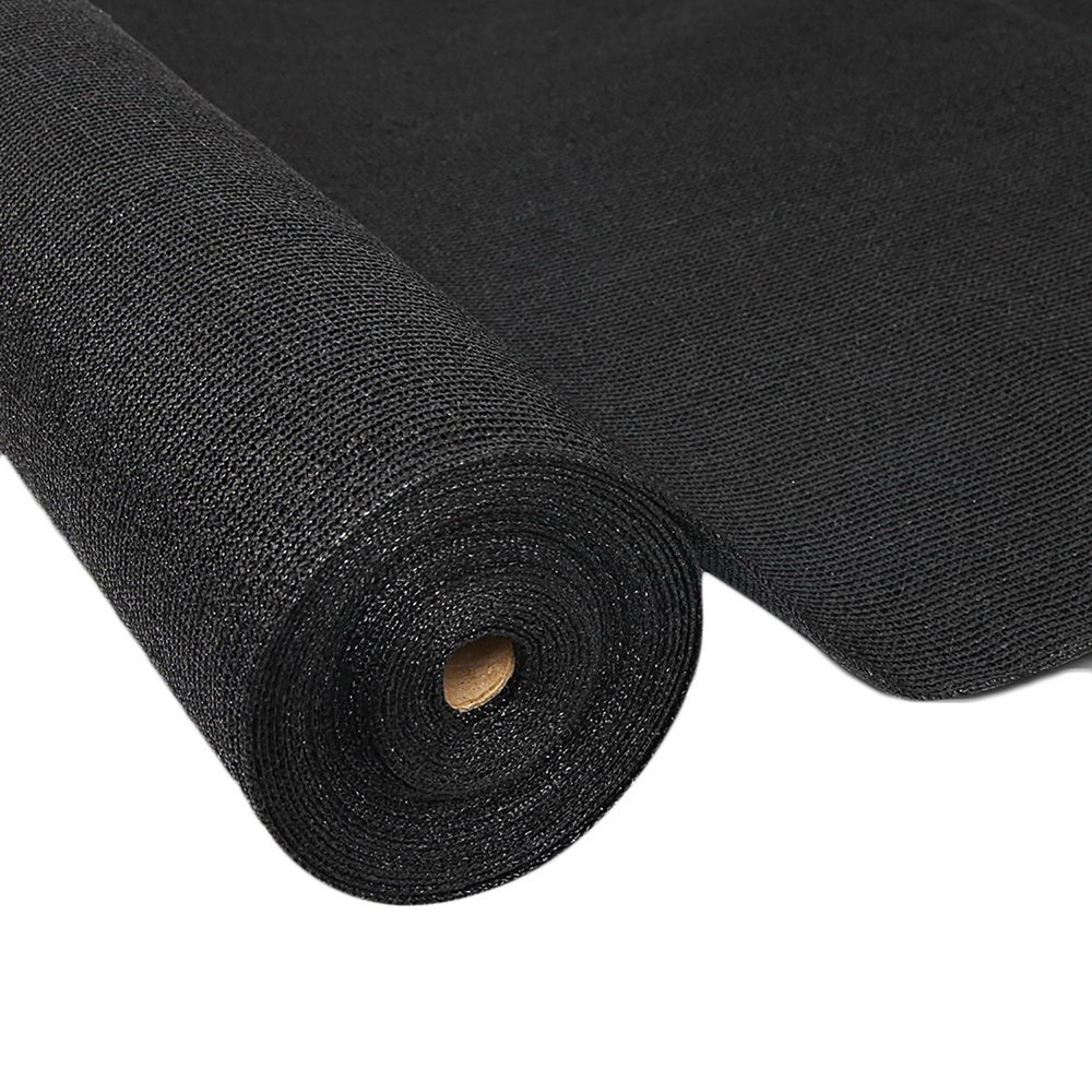 Umbrellas & Sunshades: Instahut 90% Shade Cloth 3.66x10m Shadecloth Sail Heavy Duty Black