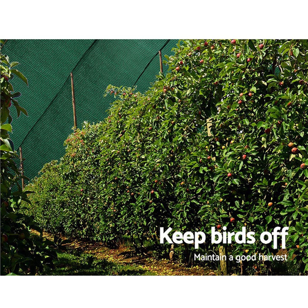 Umbrellas & Sunshades: Instahut 90% Shade Cloth 3.66x10m Shadecloth Sail Heavy Duty Green